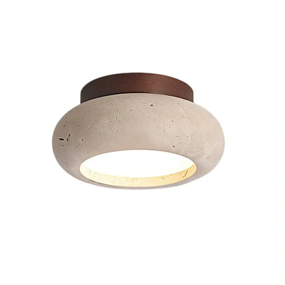 Strata Japanese Style Travertine Ceiling Light