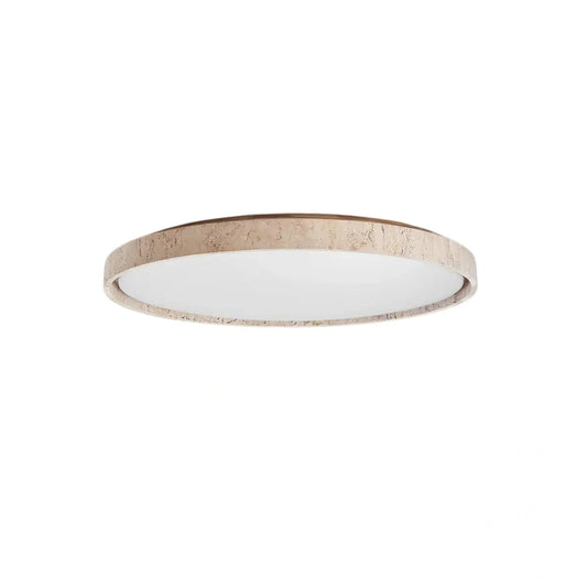 Strata Modern Minimalist Travertine Ceiling Light