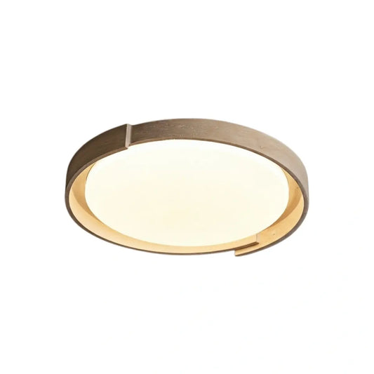 Strata Minimalist Round Travertine Ceiling Light