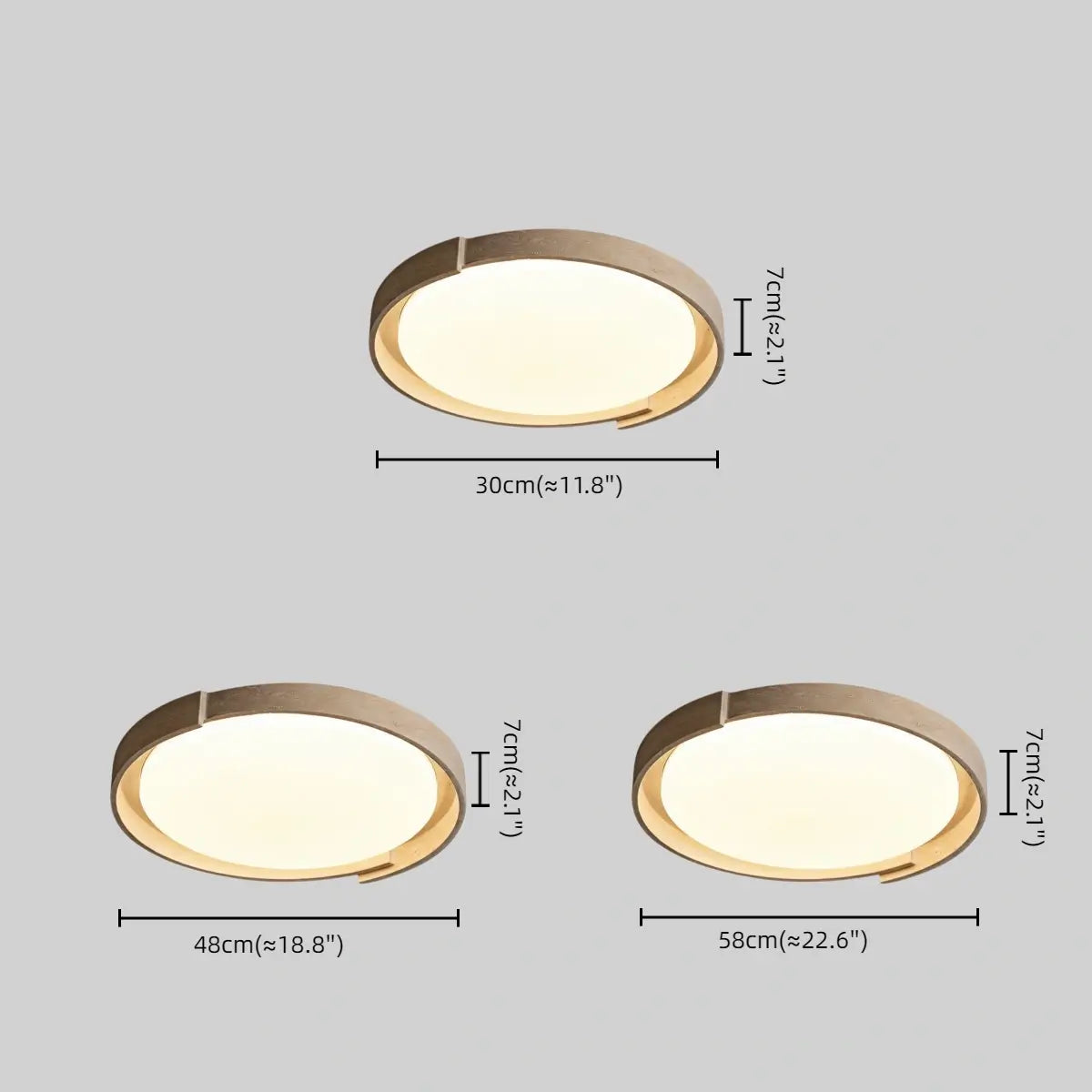 Strata Minimalist Round Travertine Ceiling Light