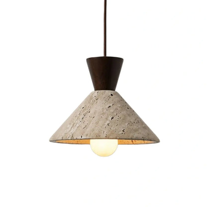 Strata Modern Travertine Pendant Lamp