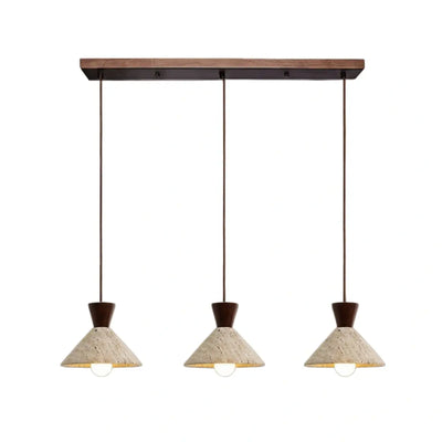 Strata Modern Travertine Pendant Lamp