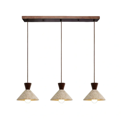 Strata Modern Travertine Pendant Lamp