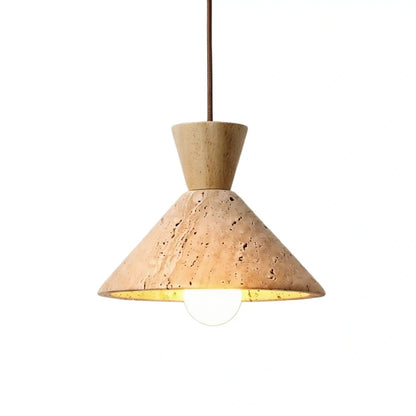 Strata Modern Travertine Pendant Lamp