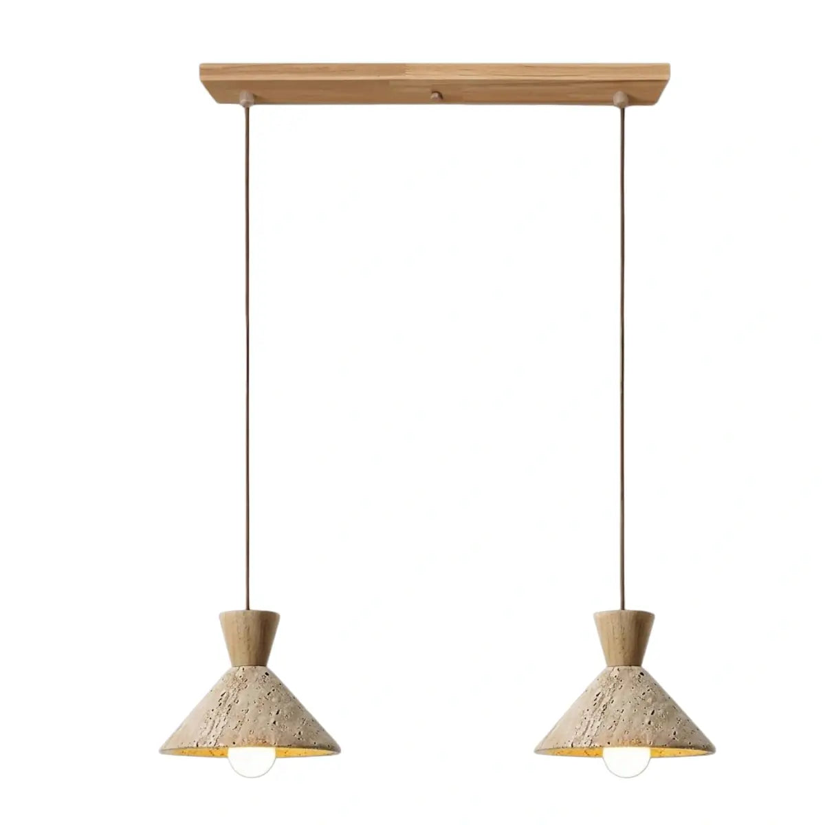 Strata Modern Travertine Pendant Lamp