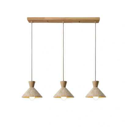 Strata Modern Travertine Pendant Lamp