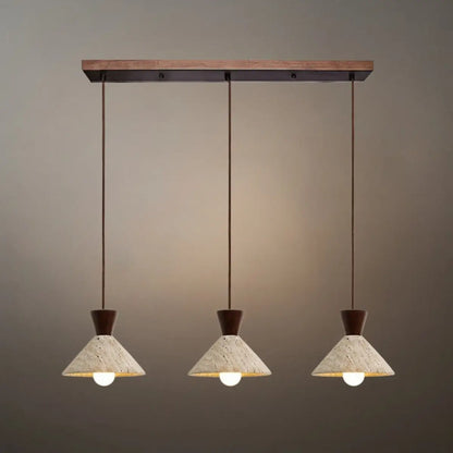 Strata Modern Travertine Pendant Lamp