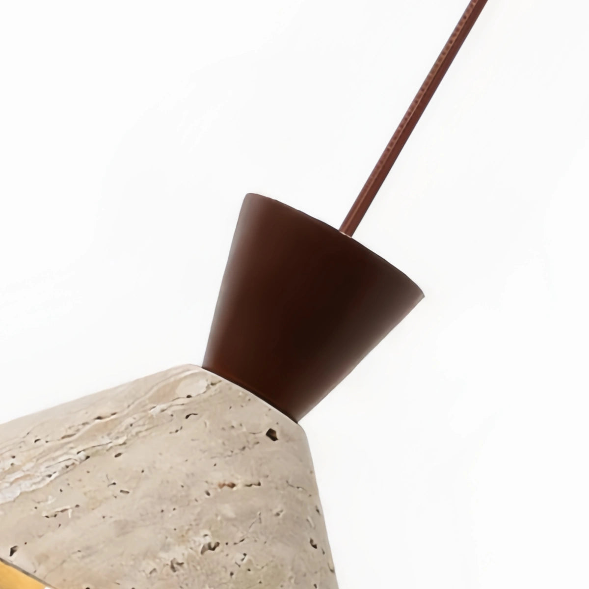 Strata Modern Travertine Pendant Light