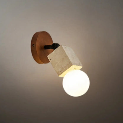 Strata Natural Travertine Pendant Light