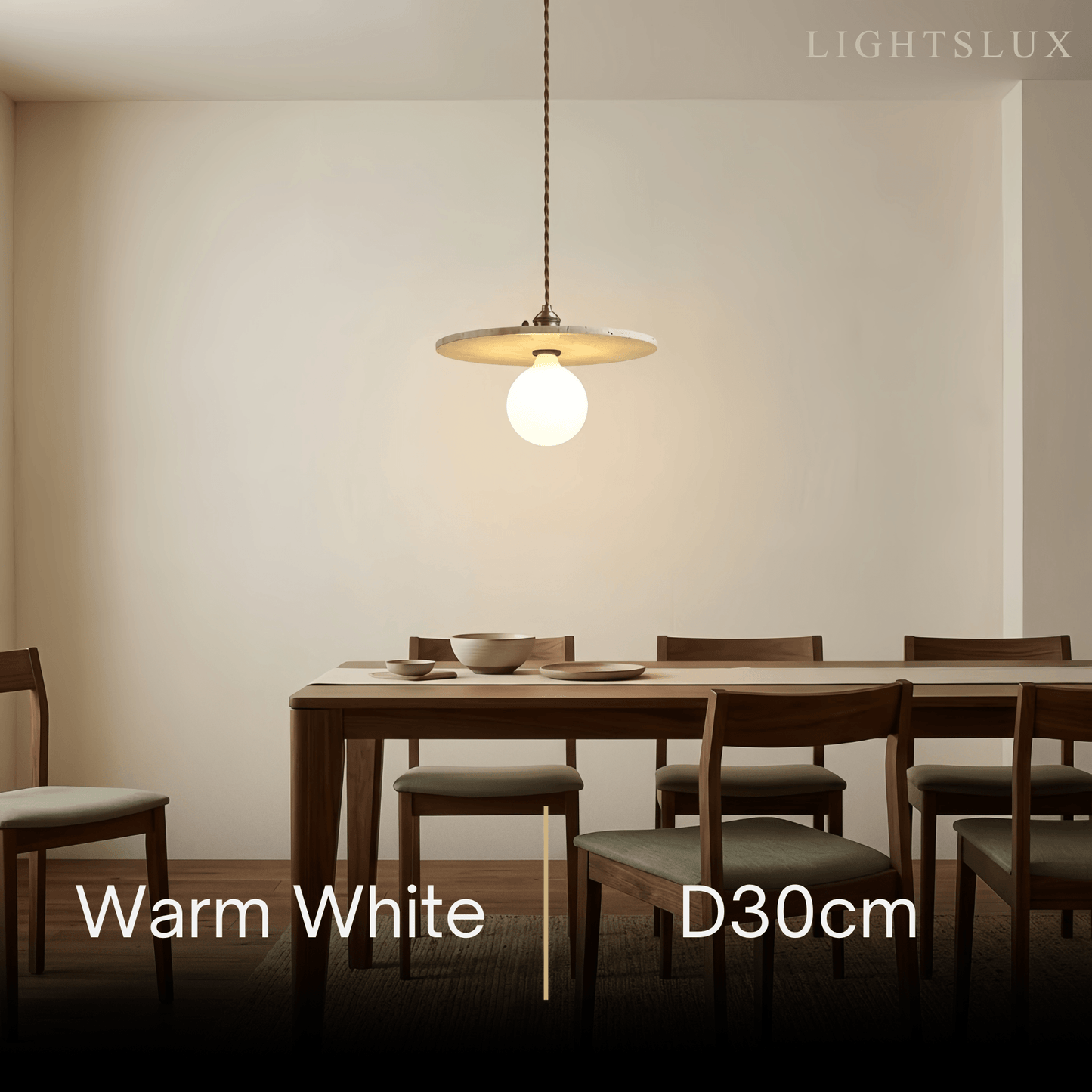 Strata Natural Travertine Pendant Light 