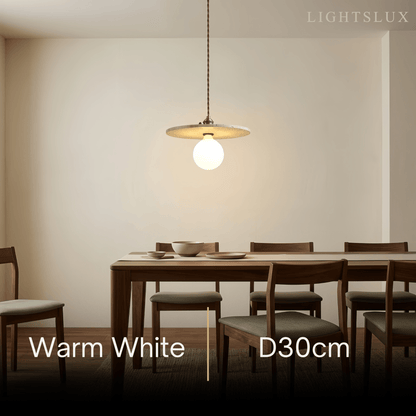 Strata Natural Travertine Pendant Light 