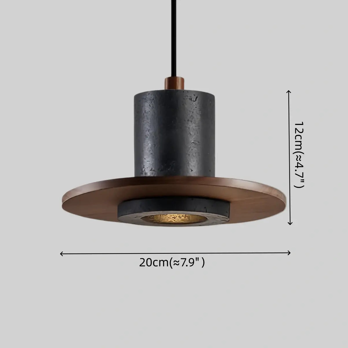 Strata Minimalist Travertine Pendant Light 