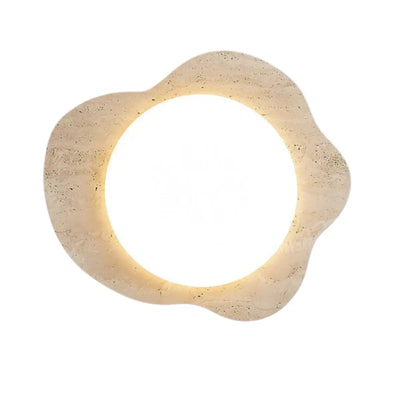Strata Minimalist Travertine Ceiling Light 