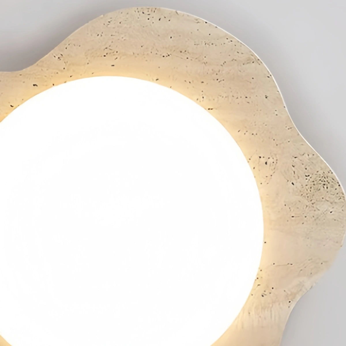 Strata Minimalist Travertine Ceiling Light