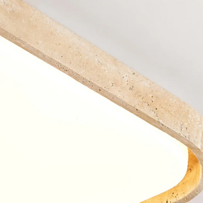 Strata Modern Travertine Ceiling Light