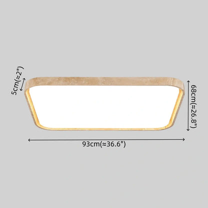  Strata Modern Travertine Ceiling Light