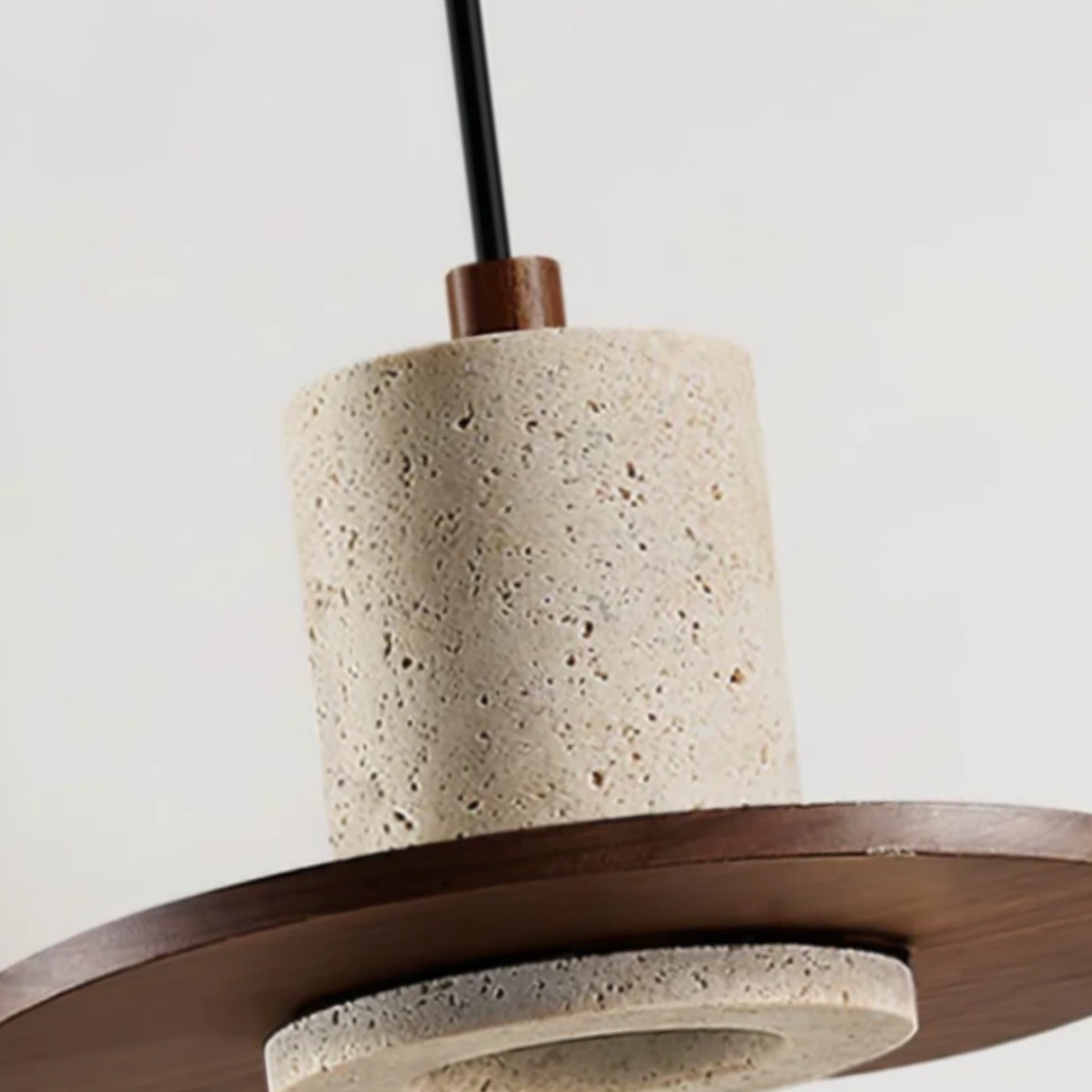 Strata Natural Travertine Pendant Light