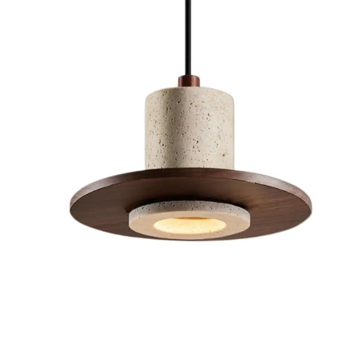 Strata Natural Travertine Pendant Light
