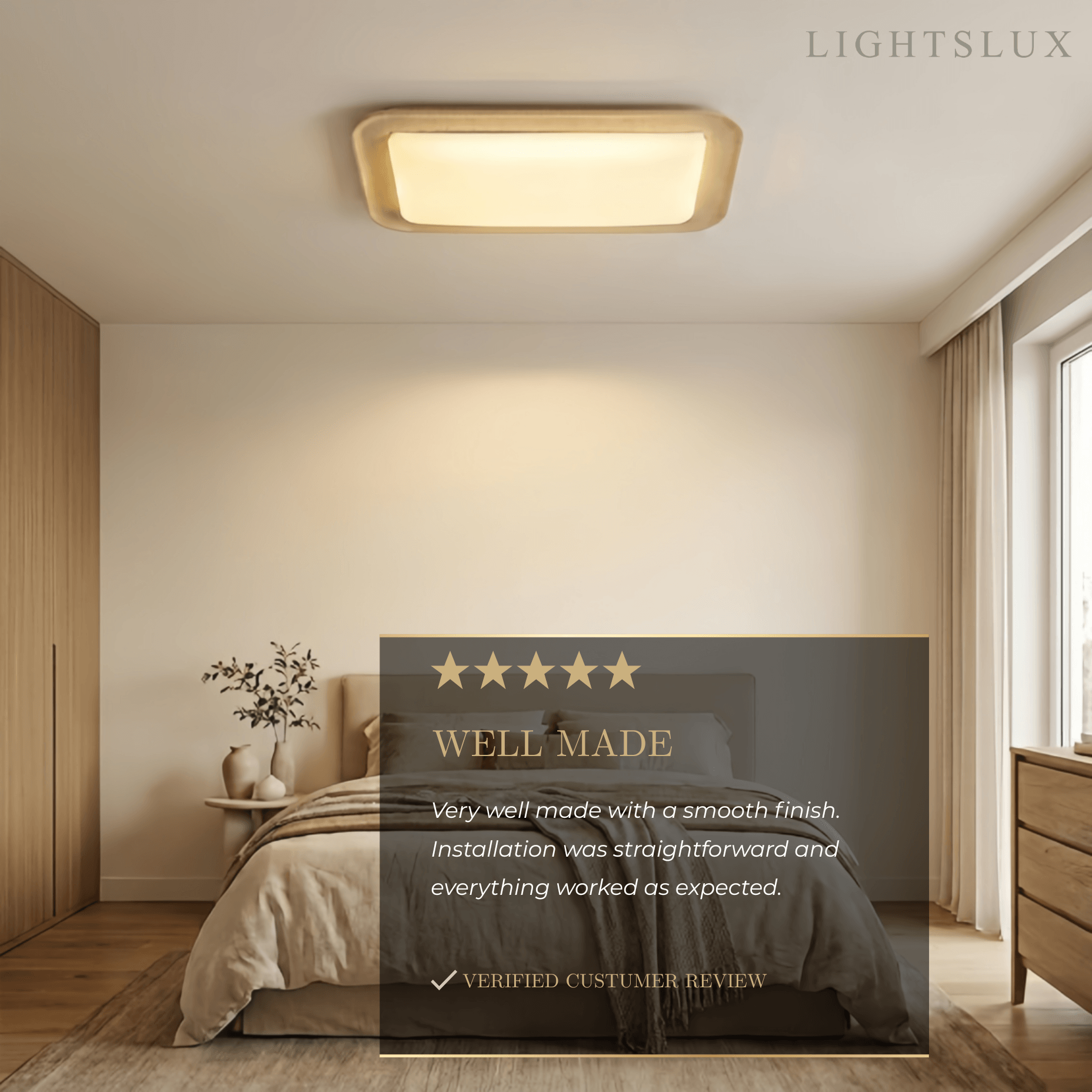 Strata Modern Travertine Ceiling Light – Yellow Stone