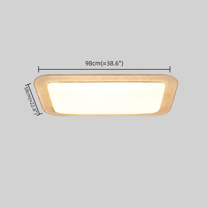 Strata Modern Travertine Ceiling Light – Yellow Stone