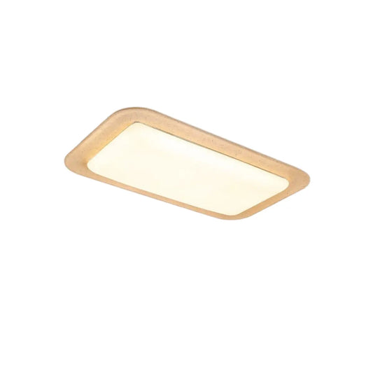 Strata Modern Travertine Ceiling Light – Yellow Stone