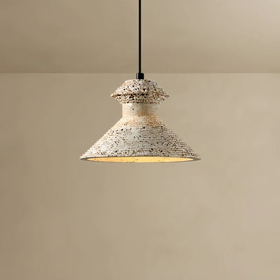  Travertine Pendant Light - Yellow Stone for Kitchen Island, Dining Room and Bedroom
