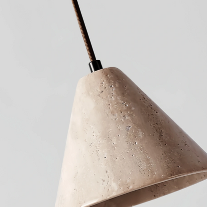 Strata Modern Travertine Pendant Light