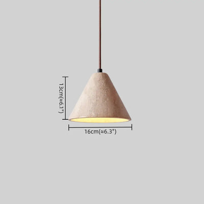 Strata Modern Travertine Pendant Light