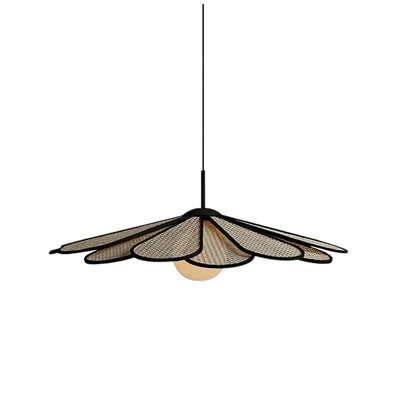 Bamburo_Natural_Rattan_Petal_Pendant_Light