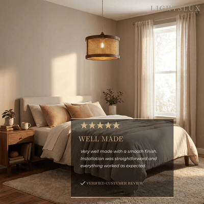 Bamburo Natural Woven Pendant Light