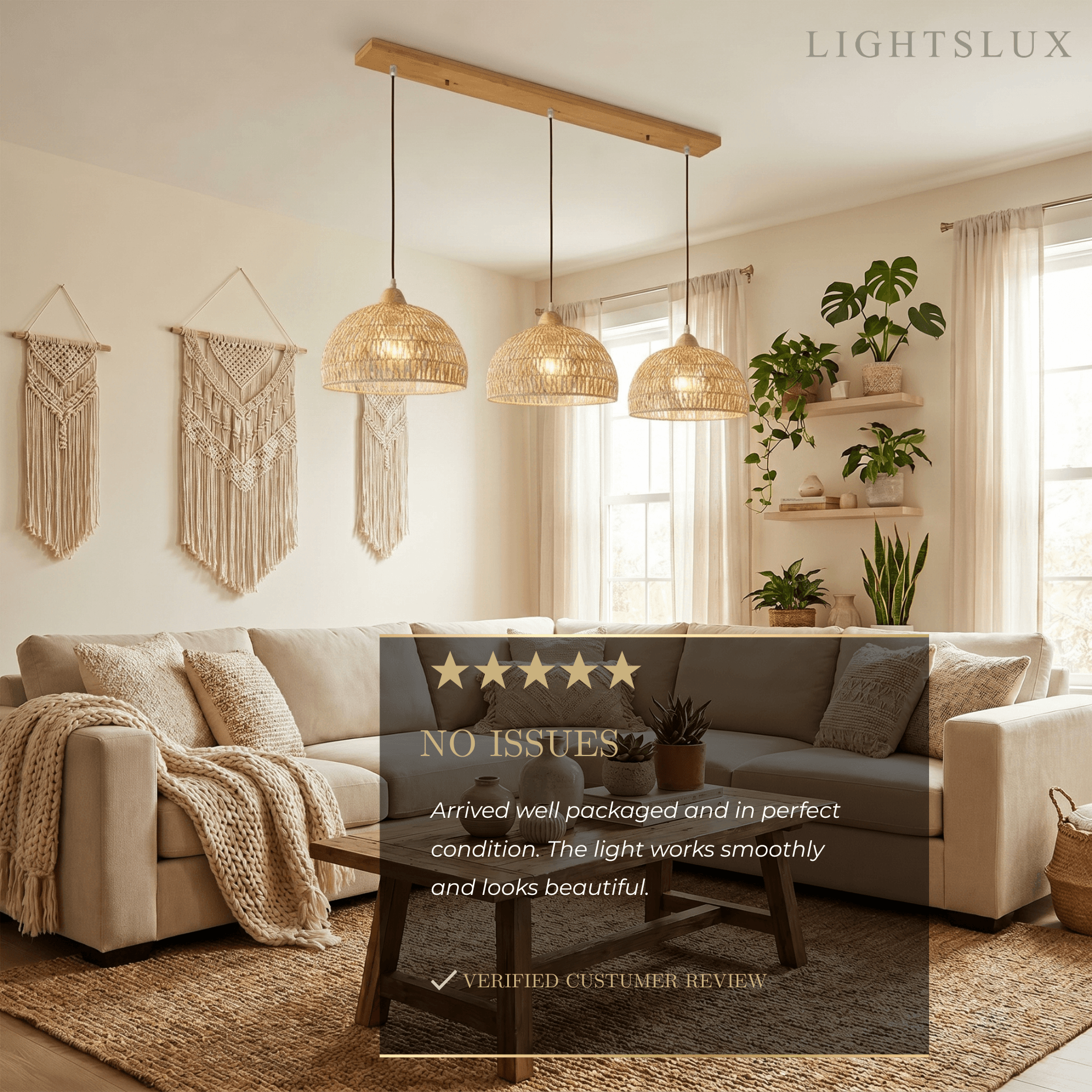 Bamburo Natural Pendant Light