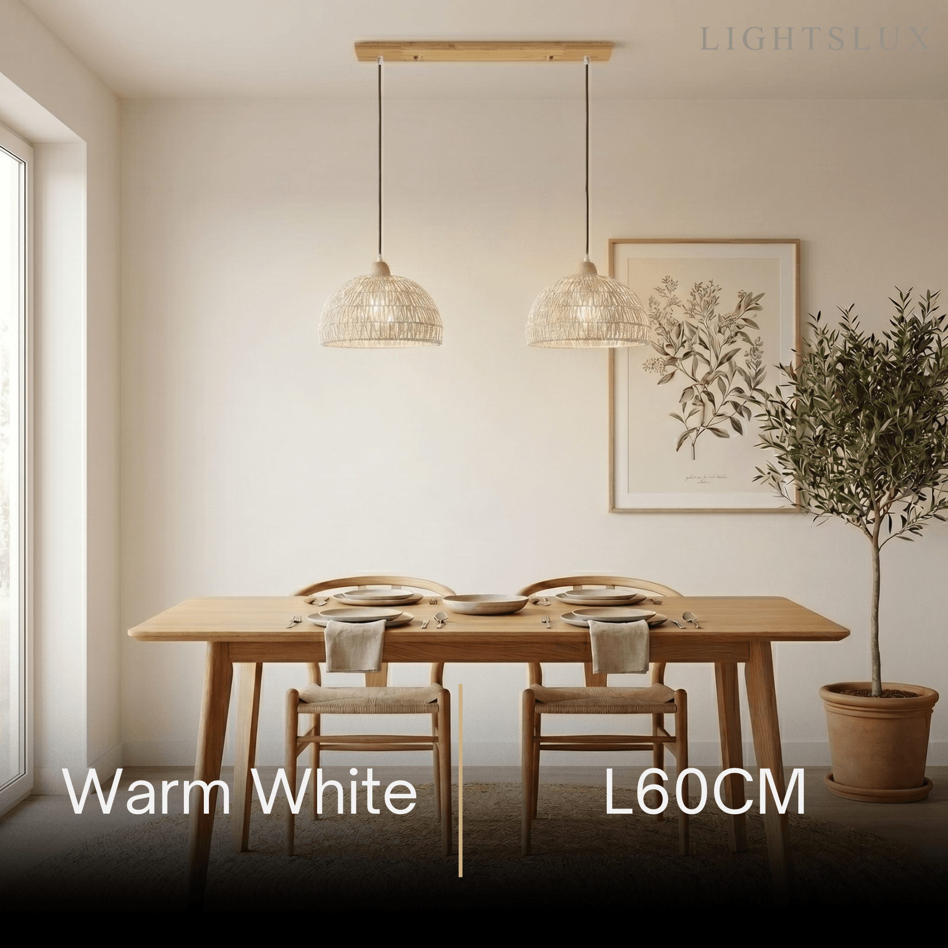Bamburo Natural Pendant Light