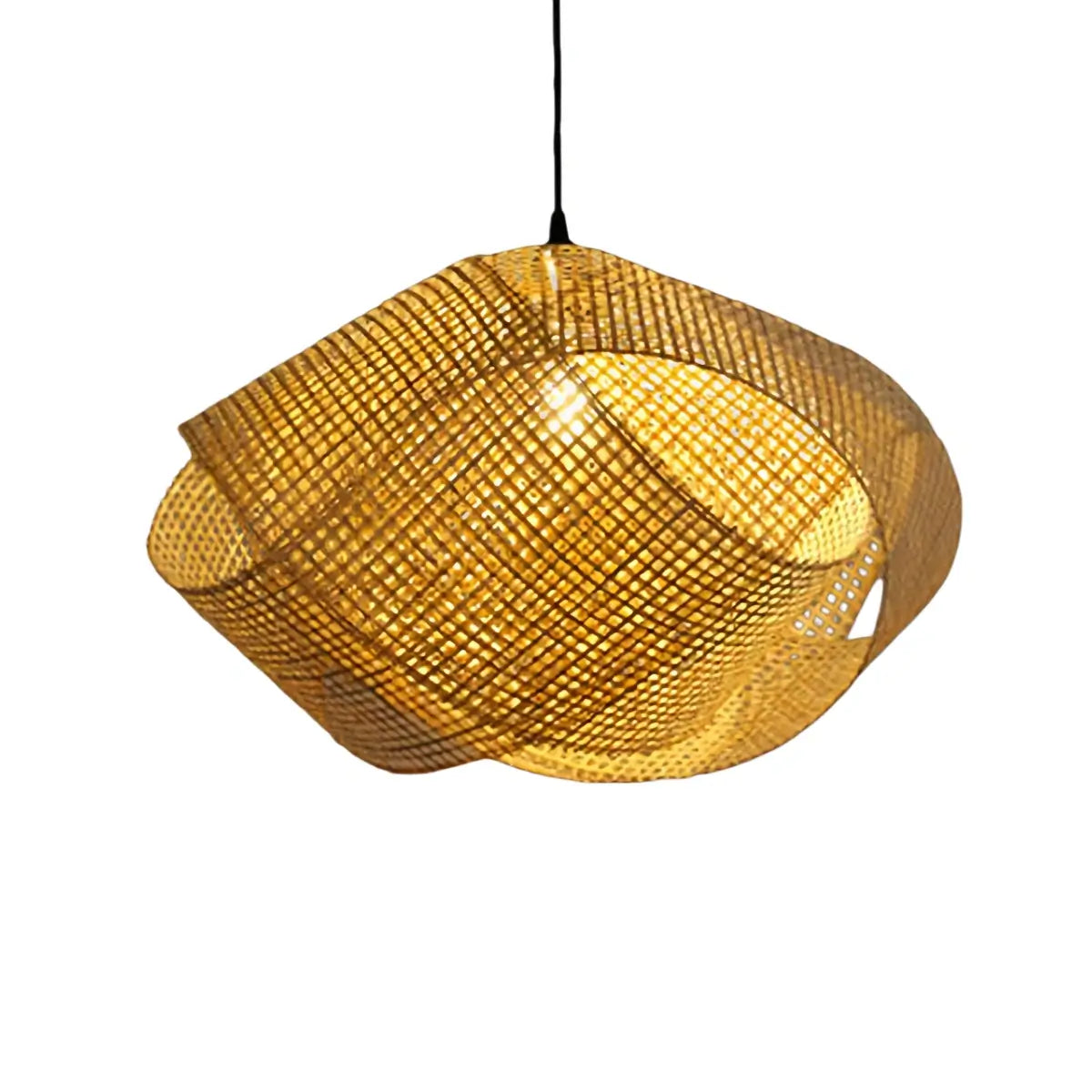 Bamburo Modern Rattan Pendant Light 