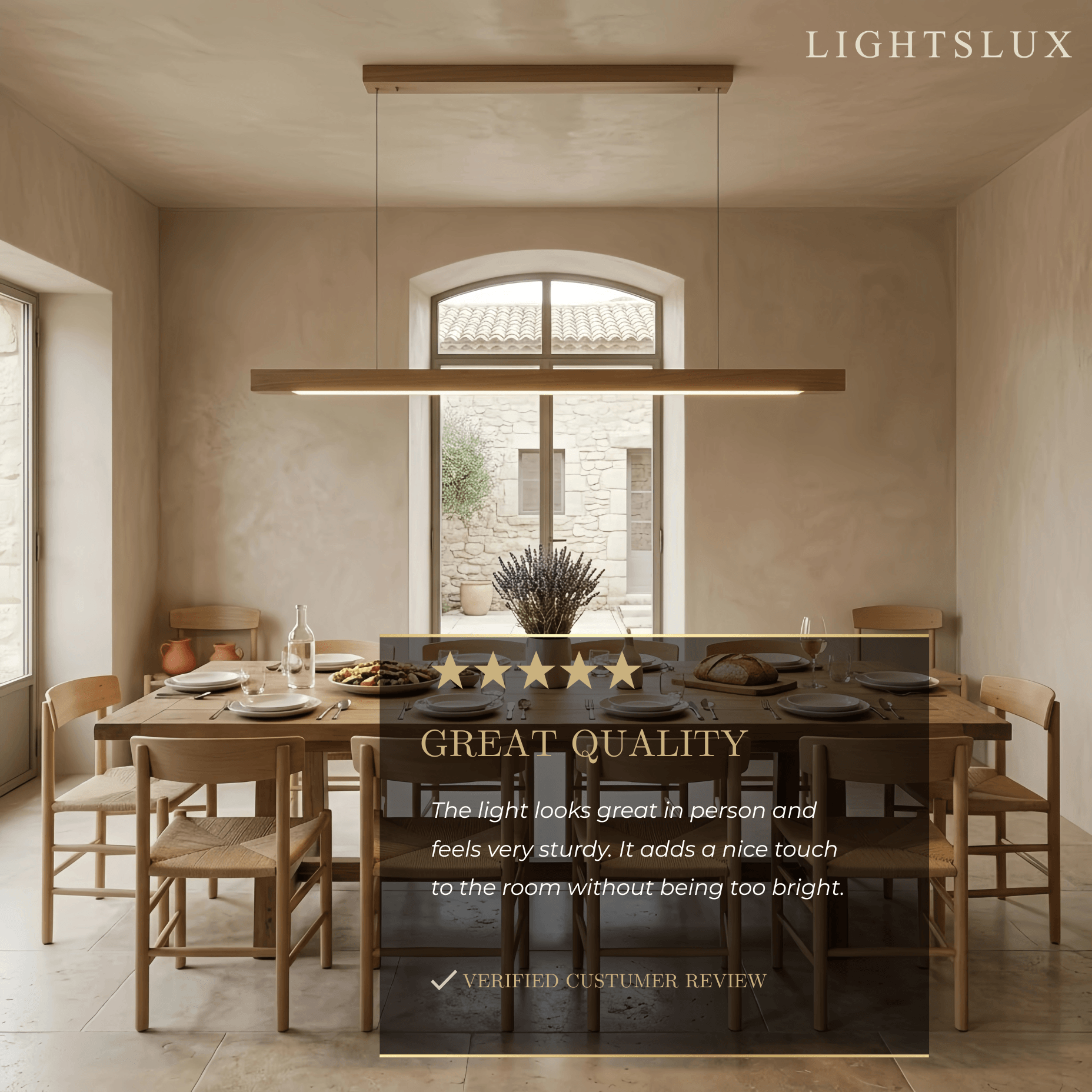 Arcato Minimalist Linear Pendant Light
