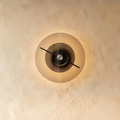 Vetro Modern Wall Lamp -- Glass and Carbon Steel with Rotating Shade for Living Room Bedroom