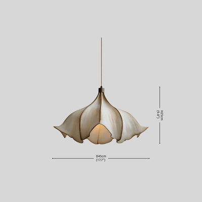 Zenno Wabi-sabi Pendant Lamp - Metal Brown Beige for Dining Room