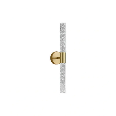 Lunara Modern Wall Lamp -- Iron & PVC Gold for Hallway