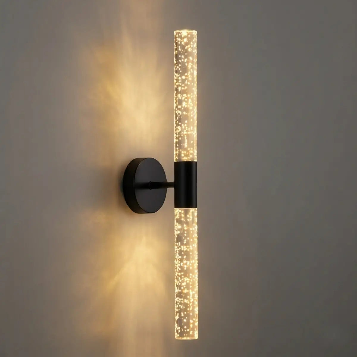 Lunara Modern Wall Lamp -- Iron & PVC Gold for Hallway