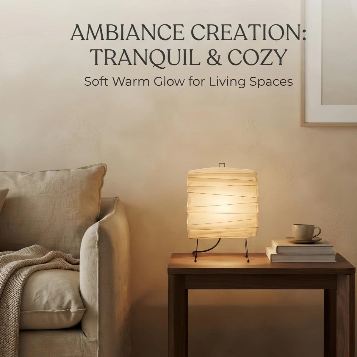 Zenno Wabi-Sabi Rice Paper Table Lamp