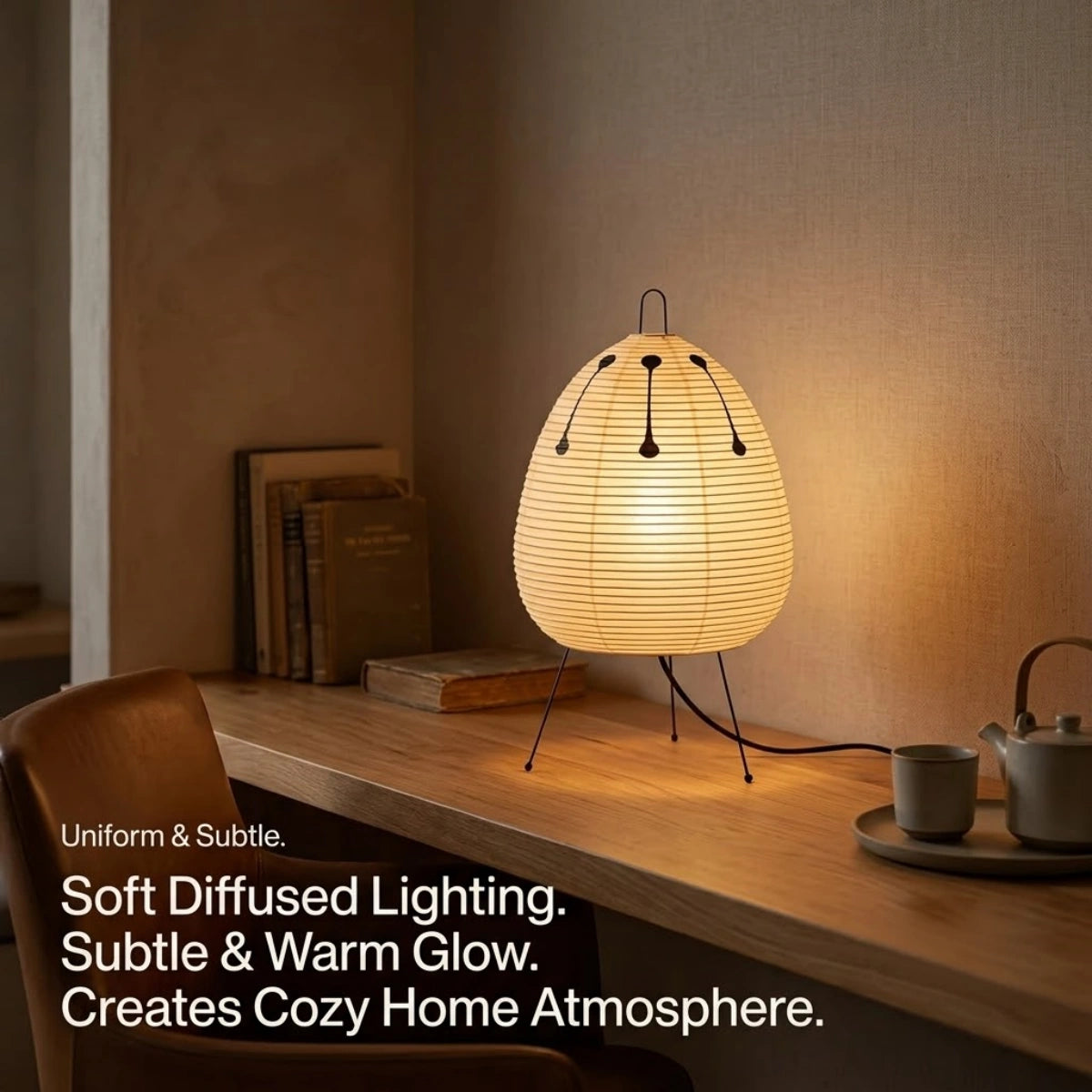 Table Lamp--Tripod Ambient Light for Bedroom