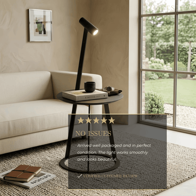 Modern Minimalist Floor Lamp -- Metal & Wood  for Living Room
