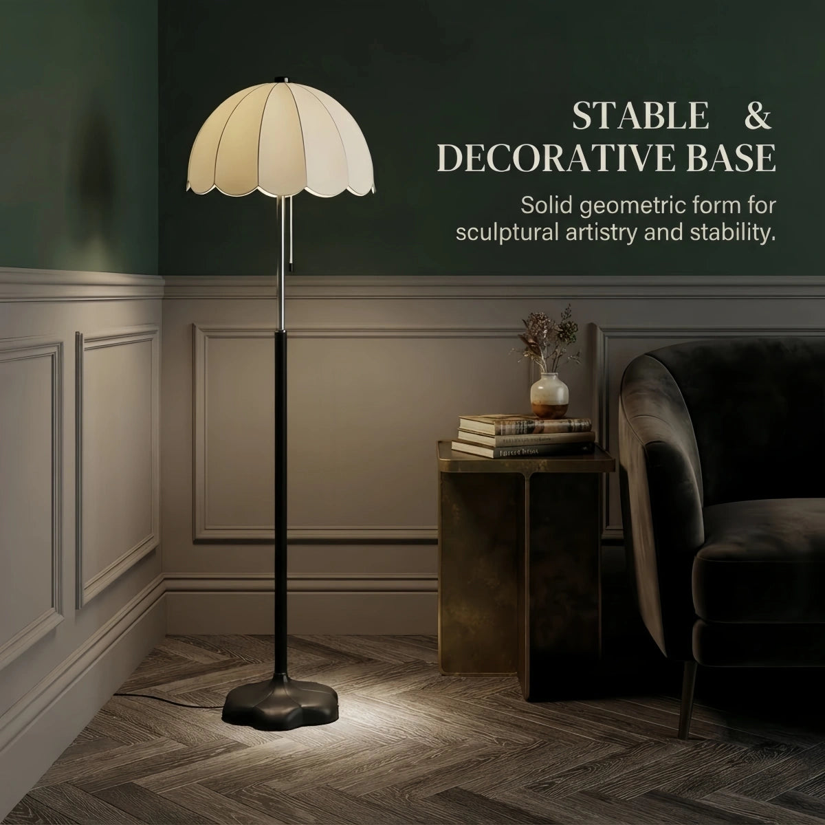  Floor Lamp -- Iron & Fabric for Bedroom & Living Room