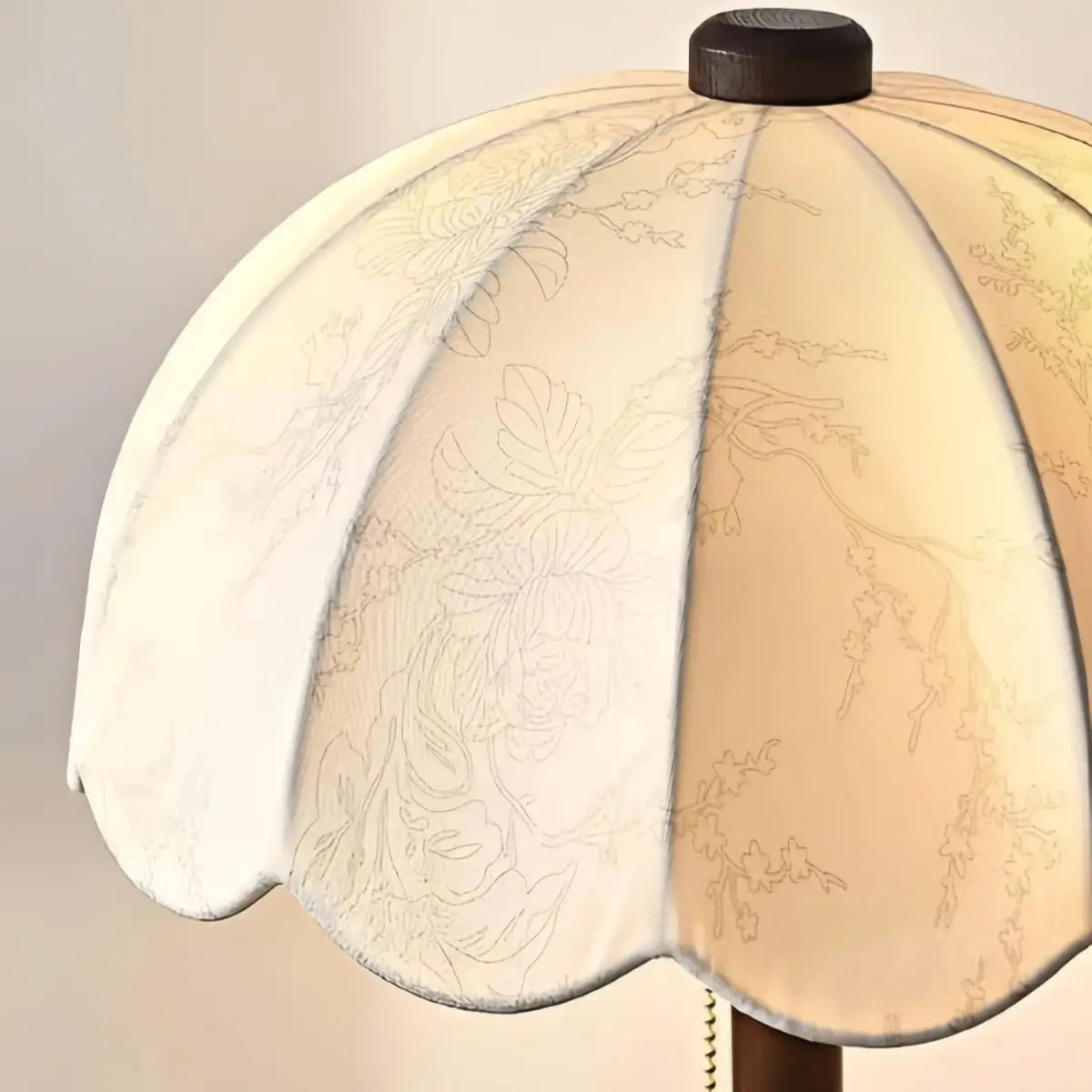Irondale Vintage Petal Pleated Floor Lamp -- Iron & Fabric for Living Room