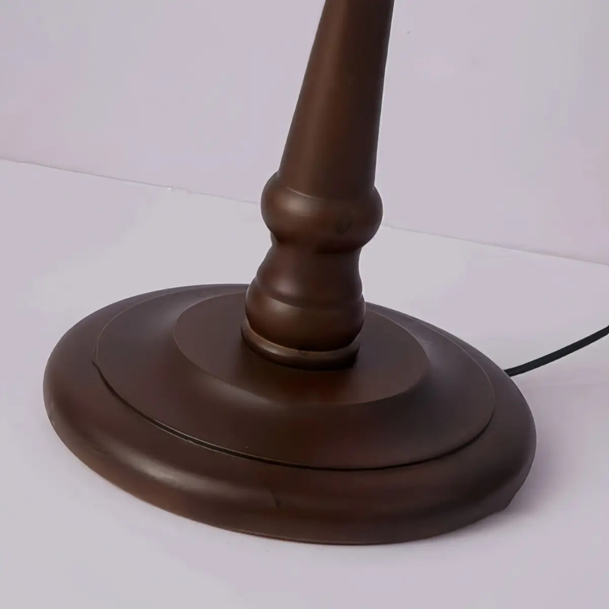 Vintage Pleated Retro Side Table Floor Lamp -- Wood & Fabric for Living Room