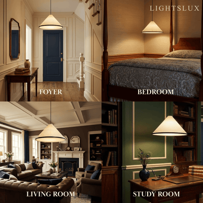 Crema Minimalist Pendant Light -- White LED for Hallway