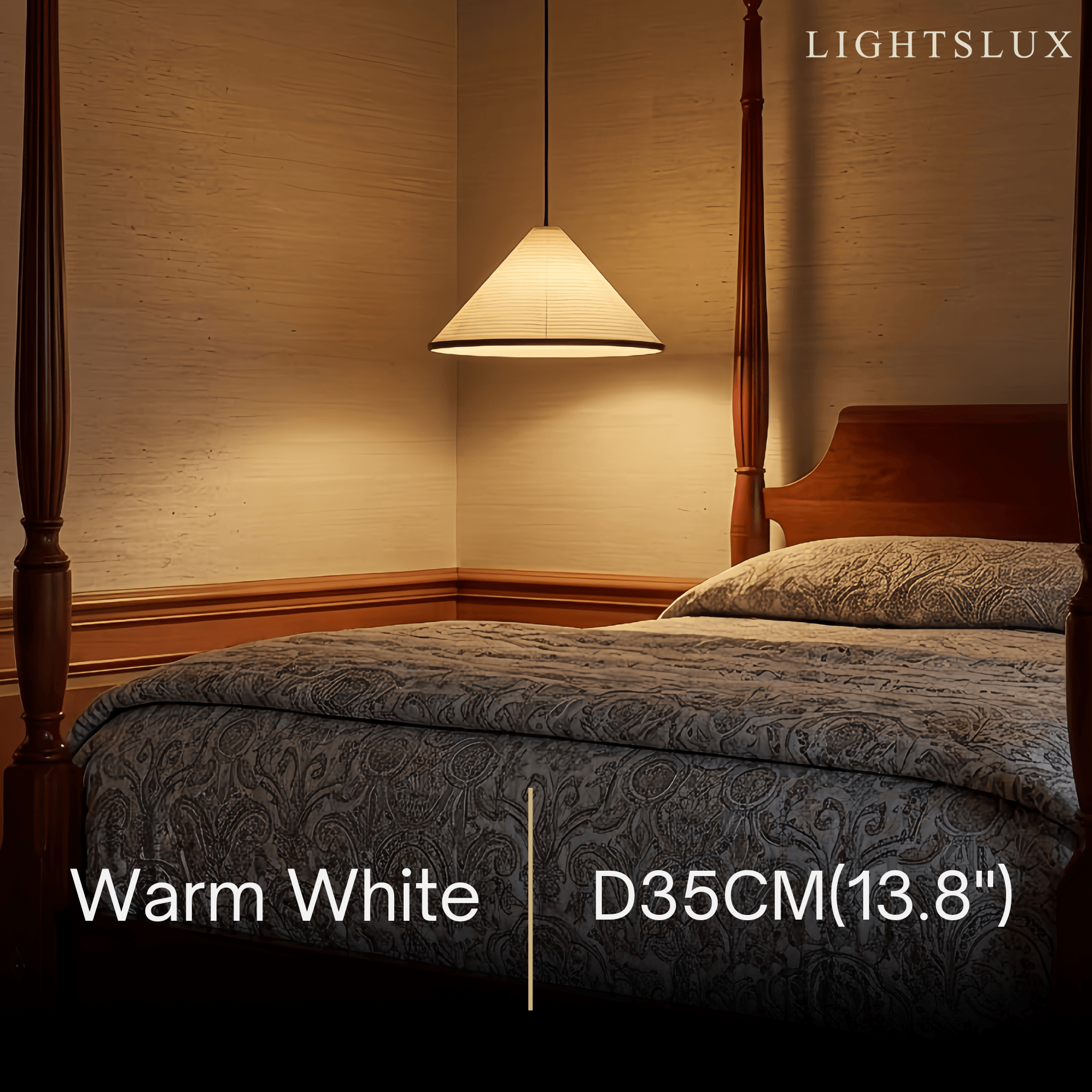 Crema Minimalist Pendant Light -- White LED for Dining Room