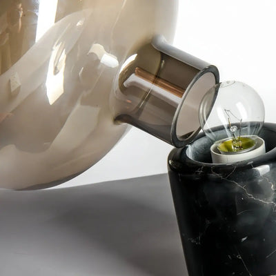 Vetro Luxury Table Lamp – Smoke Grey or Amber for Living Room