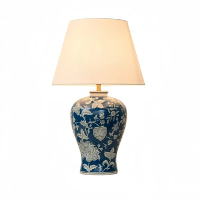 Irondale Vintage Table Lamp--Metal & Fabric for Living Room