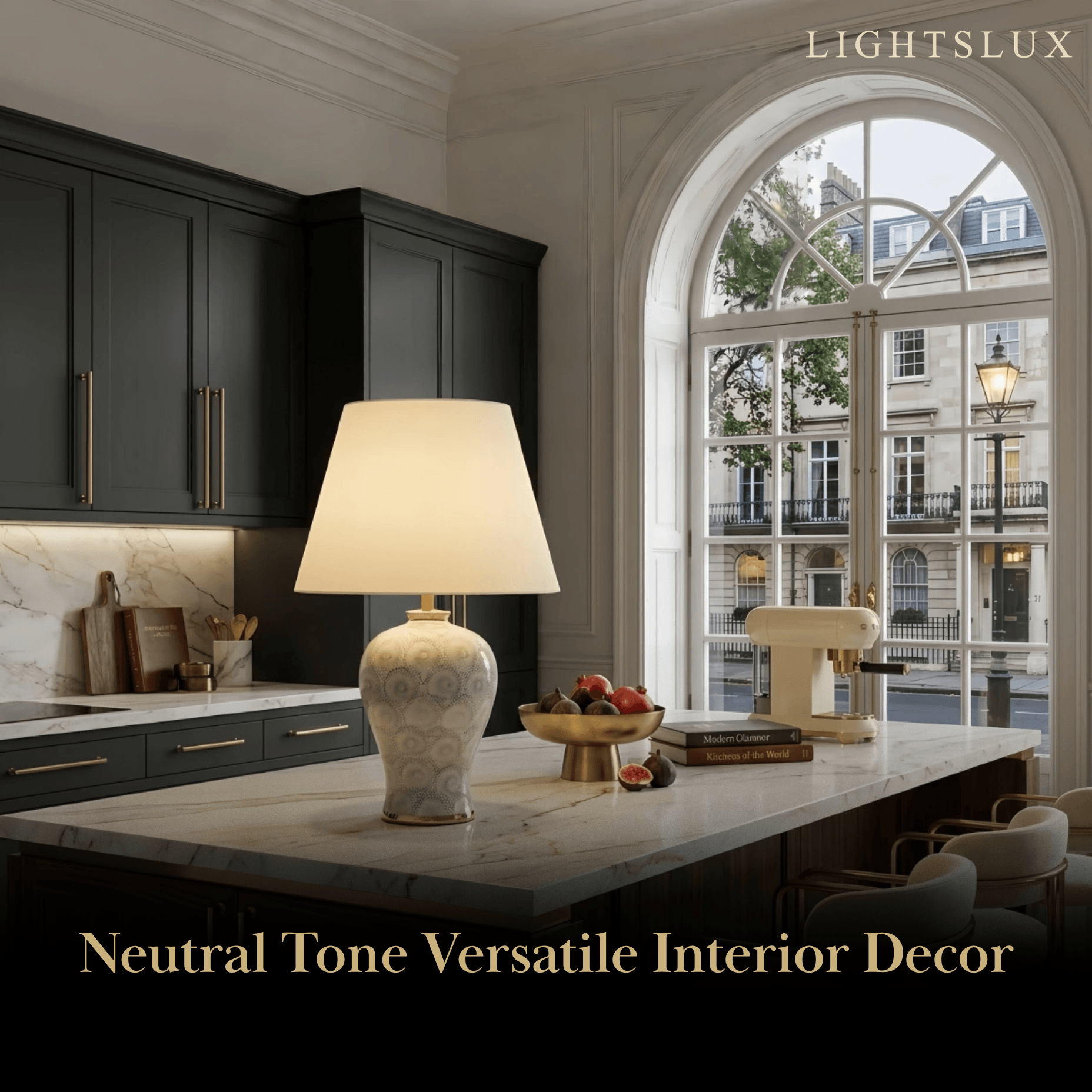 Irondale Vintage Table Lamp--Ceramic & Fabric for Dining Room