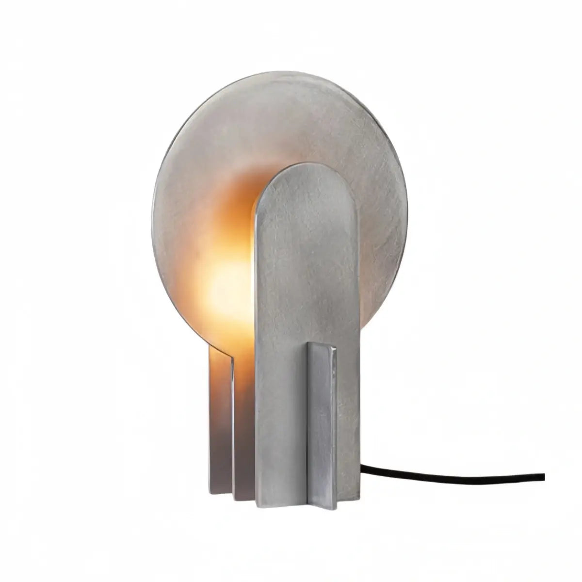 Industrial Table Lamp -- Aluminum or Marble for Bedroom Living Room